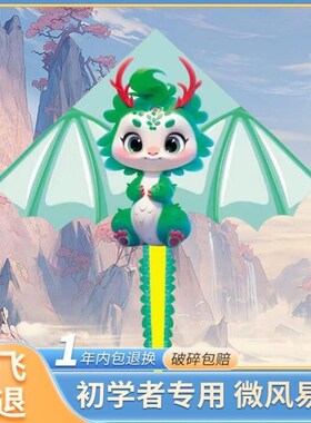 潍坊2024新款风筝龙形儿童潍坊易飞成人专用高档网红初学轮盘卡通