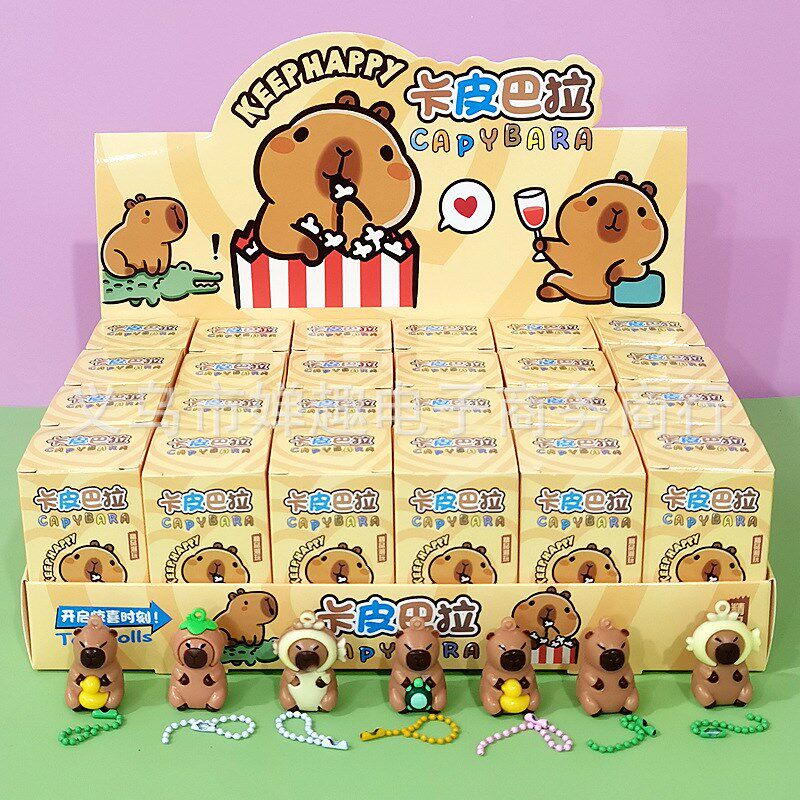 蛋仔派对盲盒24入蛋仔派对盲盒游戏同款手办公仔网红钥匙扣Q摆摊儿童学生小礼