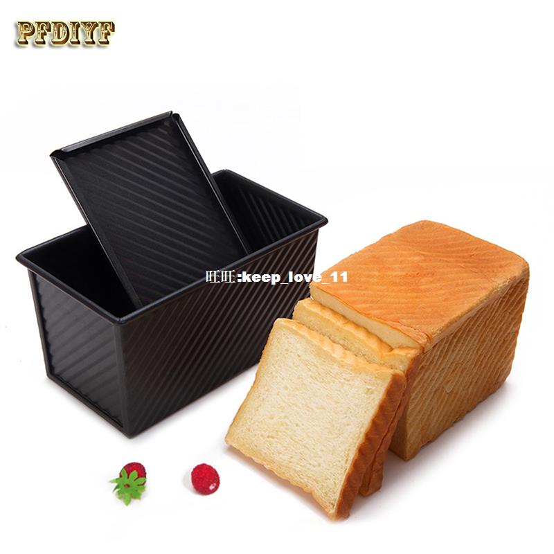 non-stick painablack carbon stees To lt Box kitchen Bread Ba - 图0