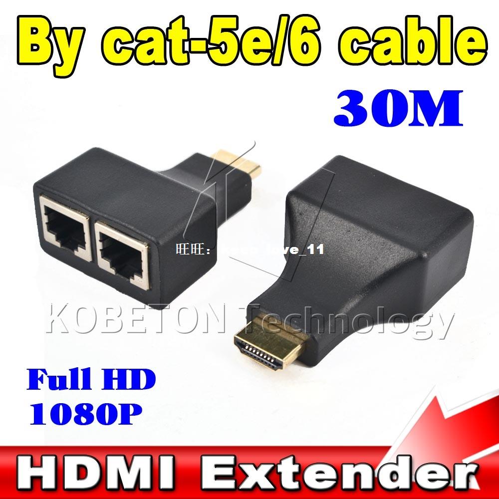 Ne  SPC2/set HDMIwTo Duayl Ports RJ45 Network Cable Ex - 图0