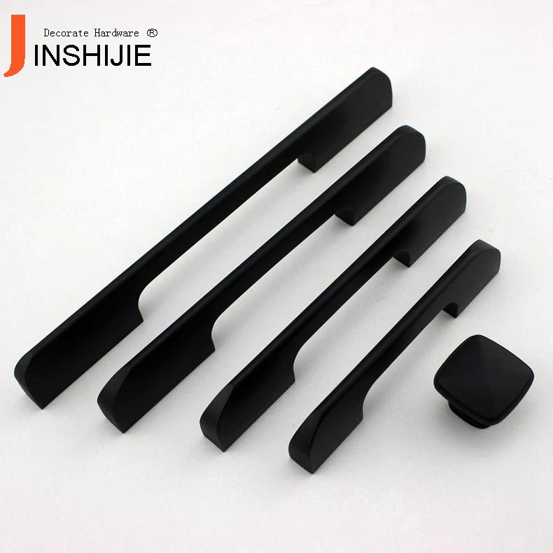 Buy Black Solid Handle Modern Simple European Furniture Cabinet