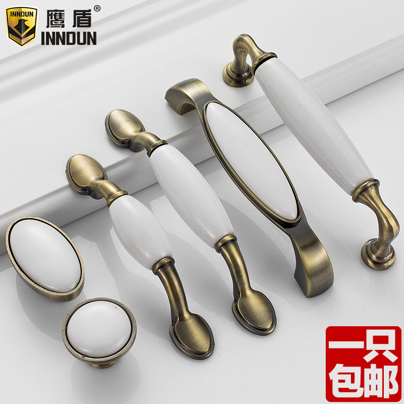 Buy Eagle Shield Door Handle European Pastoral Ceramic