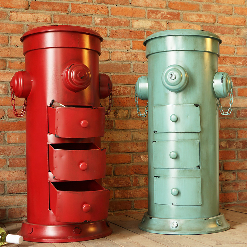 Buy France Mu Town Fire Hydrant Storage Cabinets Bar Iron Loft