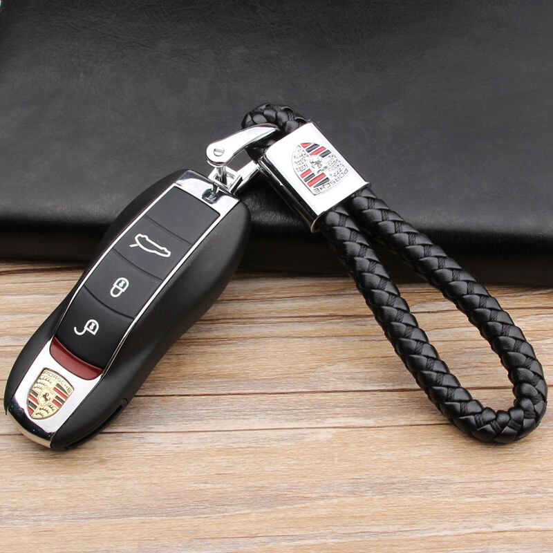 porsche leather key