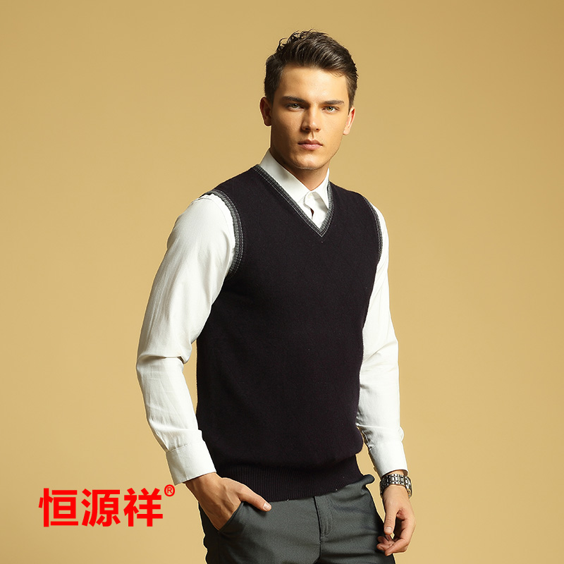 Men/'s V-Neck Vest Sweater 165