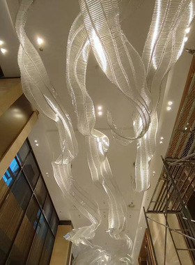 卓煜定制水晶灯轻奢酒店餐厅大堂吊灯别墅商场灯大厅个性创意灯具