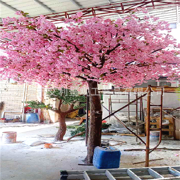 仿真桃花树樱花树人造工程椰子树海藻树室外仿真绿植假树植物 - 图2