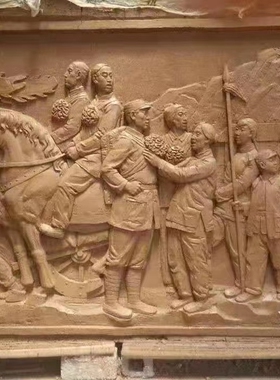 玻璃钢人物浮雕雕塑定制校园户外黄铜浮雕背景墙文化题材壁画雕像