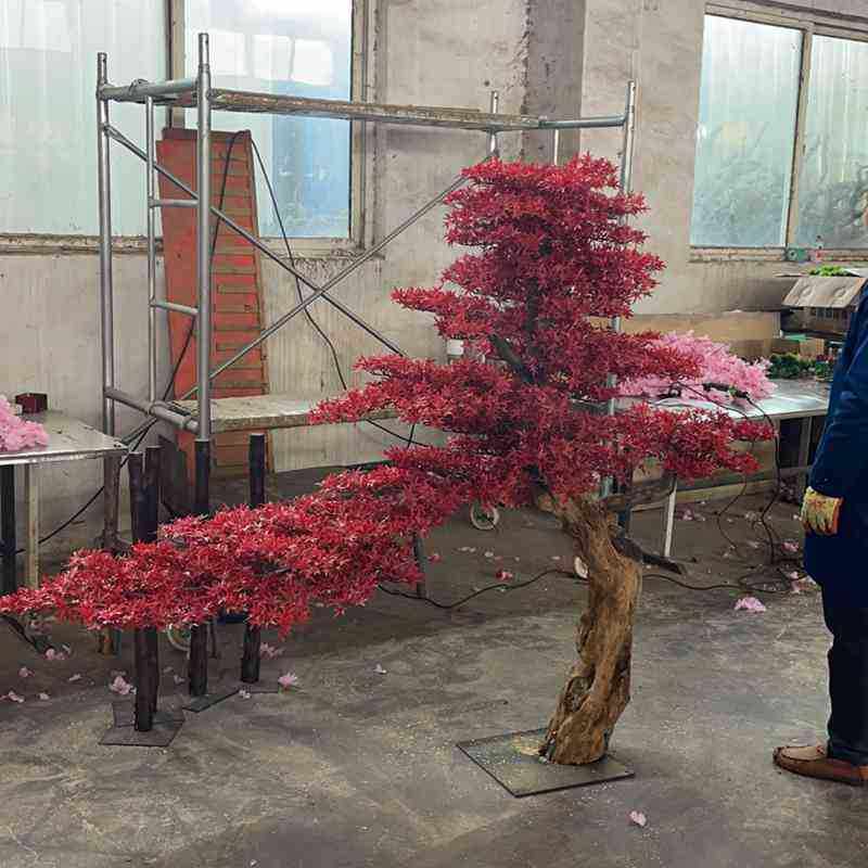 仿真松树酒店大厅仿真松盆景美人松迎客松客厅装饰仿真假树,淘宝优惠券,粉丝福利购,淘宝优惠卷