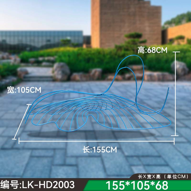 户外铁艺不锈钢镂空发光蝴蝶雕塑园林广场售楼部草坪景观装饰摆件 - 图3