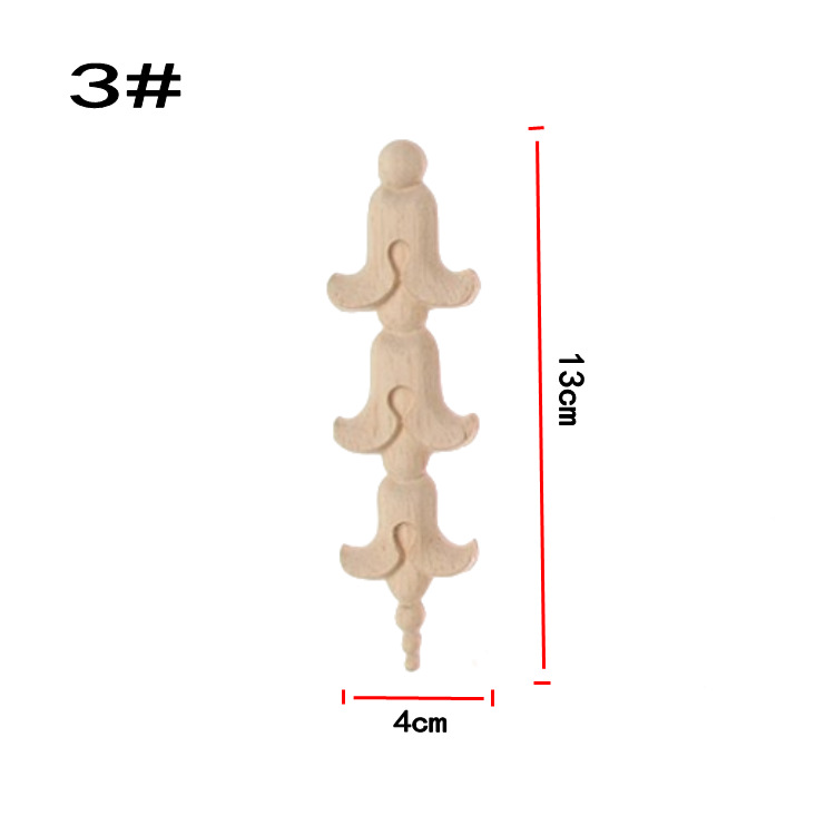 供应东阳木雕欧式贴花实木雕花角花竖型小花长花片零售 - 图0