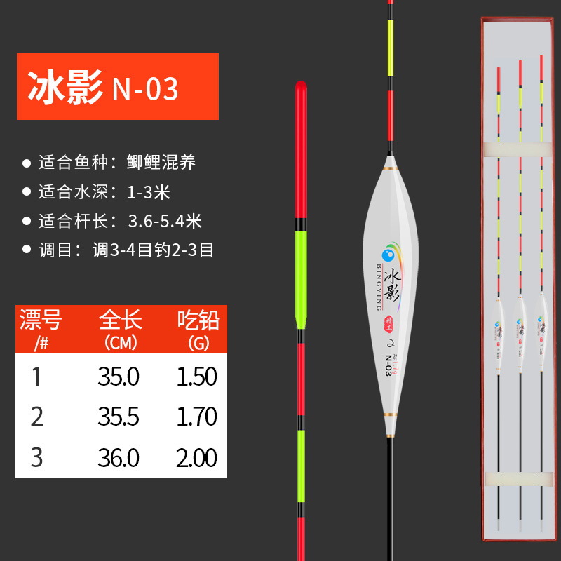 纳米浮漂套装鱼漂临湘浮标渔具醒目加粗尾大物漂钓鱼浮子带漂盒 - 图3
