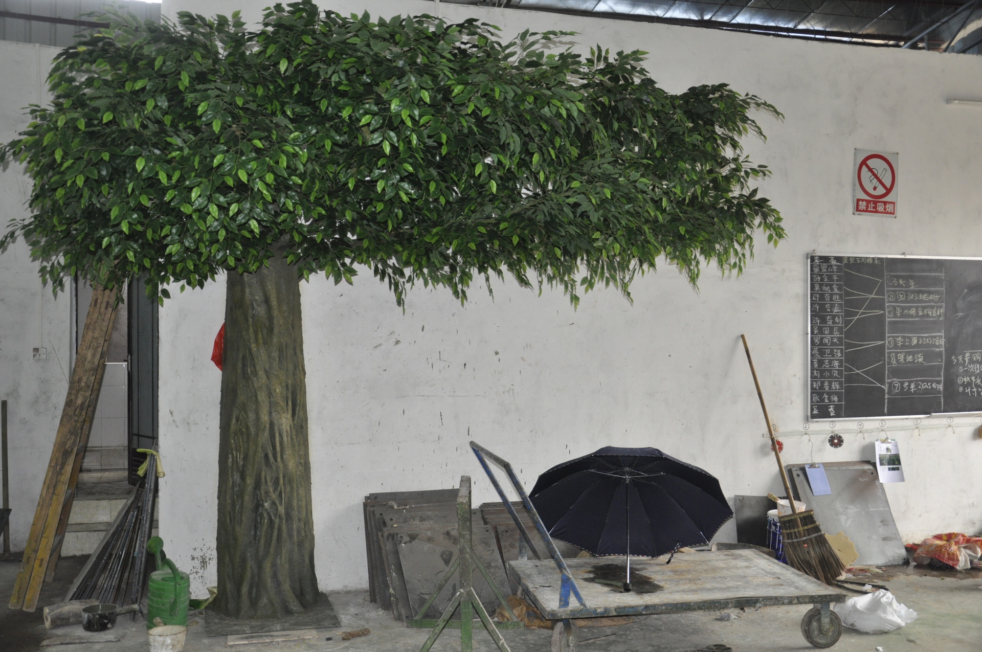 仿真树植物寺庙装饰许愿树榕树商场景区室外造型树木道具 - 图0