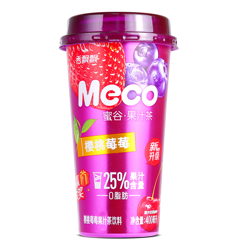 meco密谷果汁茶400ml*15瓶整箱0脂肪果汁茶饮料饮品 - 图0