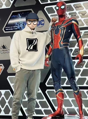 漫威钢铁侠大型手办浩克玻璃钢雕塑橱窗商场电影院装饰落地大摆件