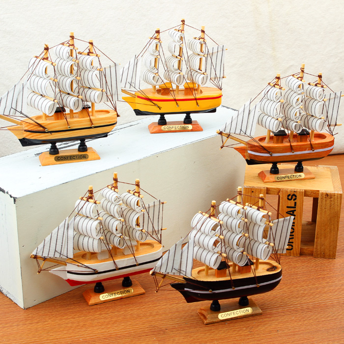 Buy Mediterranean Style Small Sailboat Bedroom Decorations
