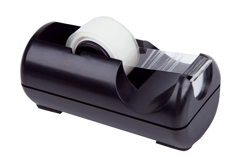 Tape Storage Box Double Zigzag Office//School//Family Tape Separator excluding Tape Leoyoubei Transparent Desktop Tape Machine Tape Cutting Machine