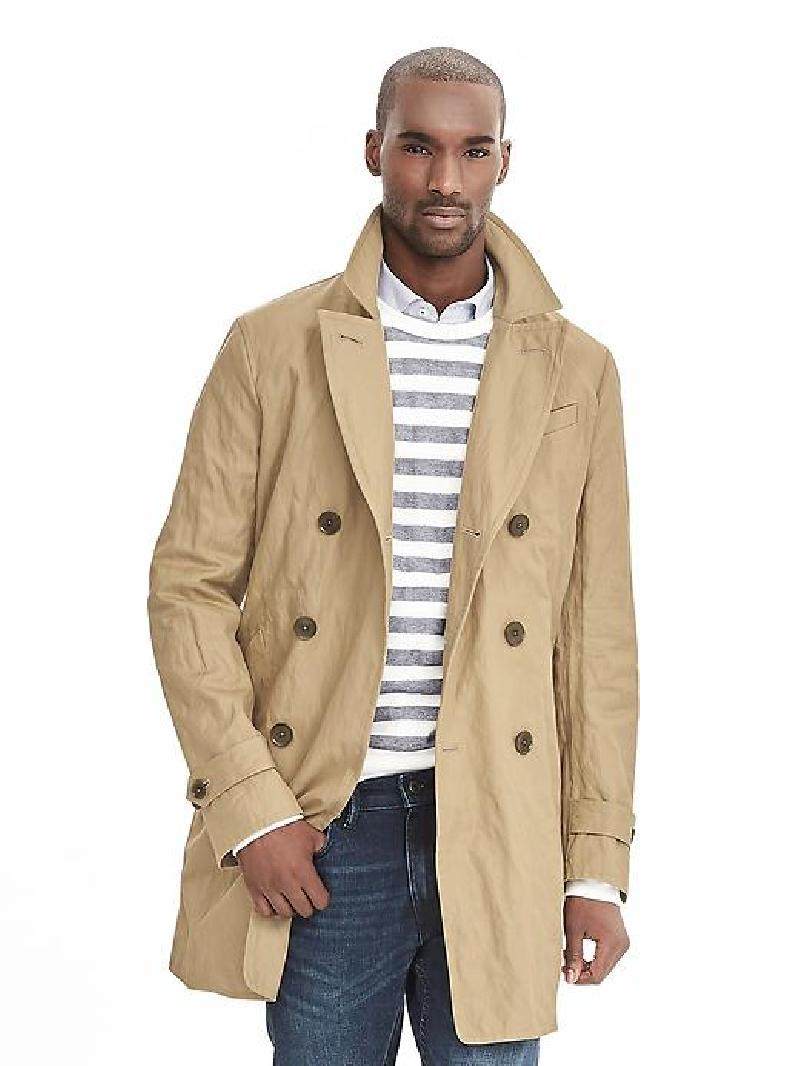 Banana Republic Mens Classic Trench Coat Banana Poster
