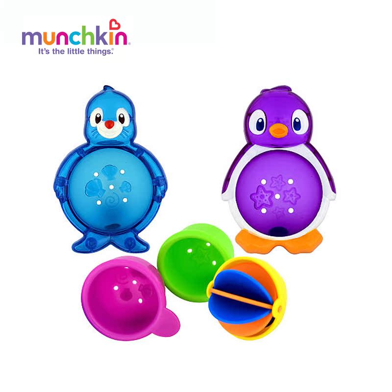 munchkin penguin bath toy