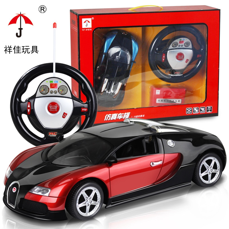 bugatti remote control car with steering wheel