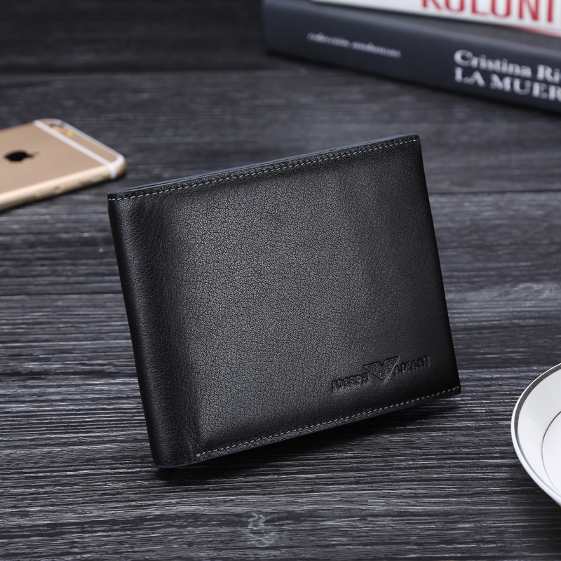 armani leather wallet