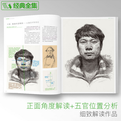 全集 感悟素描头像书籍人物线描线性结构临摹范本高考联考