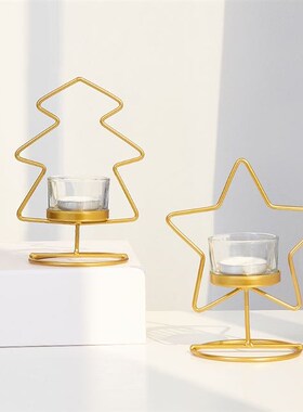 gold candlestick lamp candlelight dinner candle holder cup