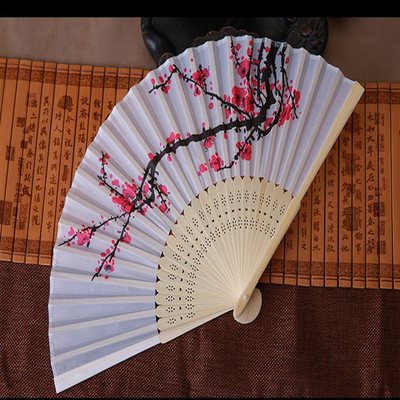 塑料扇小折扇扇女中国风女煽子古风折叠扇子子女纸扇女清新女少女 虎窝淘