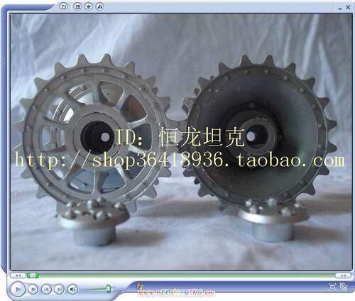 恒龙1/16德国虎遥控坦克原厂塑料驱动轮 前轮3818 3818-1 一对 - 图1