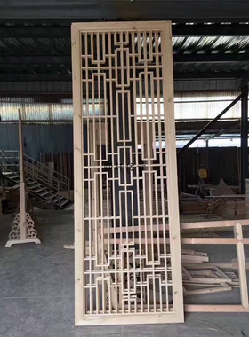 仿古门窗屏风吊顶东阳木雕定制