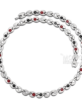 日本钛钢保健抗疲劳防辐射项链