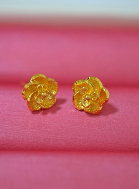 饰品仿黄金久不掉色节日礼物耳钉