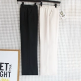 Шифоновые штаны для школьников, коллекция 2022, свободный прямой крой, в корейском стиле, высокая талия, по фигуре