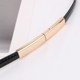 Simple and versatile women's thin belt patent leather fashion Korean style decorative belt women's Korean style waist chain with dress