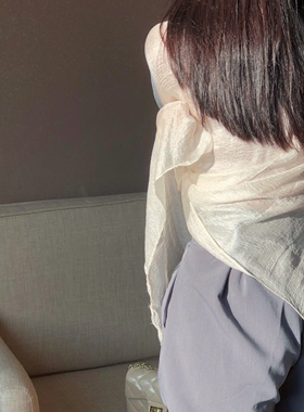 同款智熏huifeng复古风棉麻围巾