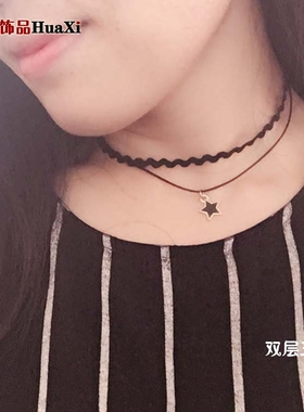 原宿复古蕾丝百搭短款颈链项圈