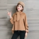 2019 mới mùa thu và mùa đông ngắn ngắn áo khoác len ngắn áo khoác cashmere hai mặt áo choàng của phụ nữ - Áo len lót đôi