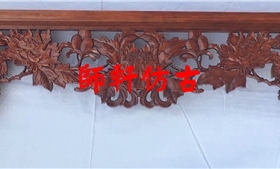 手工门楣玄关电视背景墙东阳木雕