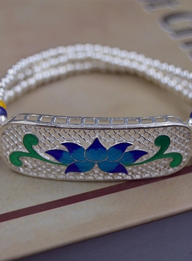 景泰蓝民族风送妈妈生日礼物佛珠