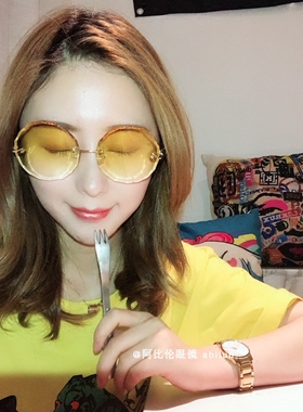 INS新款圆形无边框时尚切割片