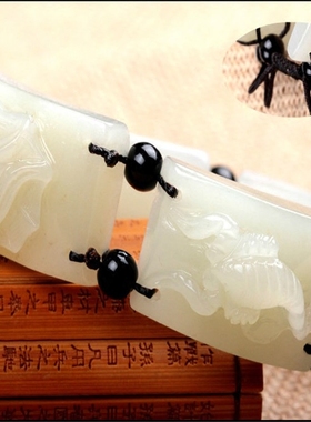 新疆和田玉男女款手链送证书