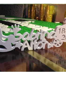 diy日期数字英文立体南瓜马车