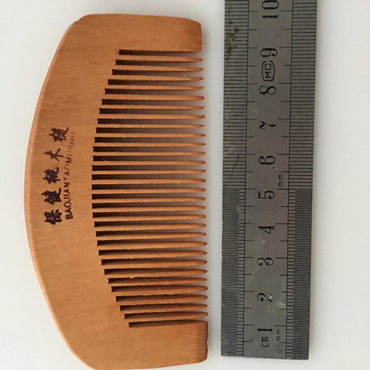 梳子桃木梳子迷你学生开学梳子礼品店两元店发饰盘发梳满包邮木梳 - 图2