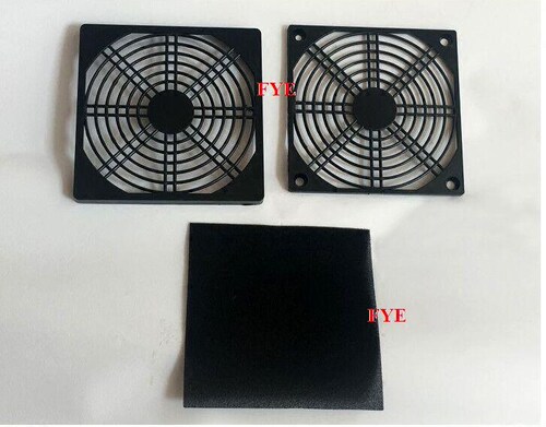轴流风机防尘网罩 120*120 三合一塑料防尘网12CM散热风扇D27 - 图3