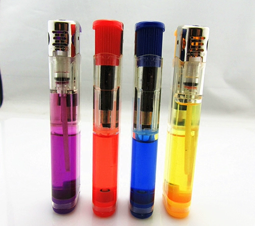 Большая прозрачная одноразовая креативная зажигалка, делается под заказ, с печатью вашего логотипа