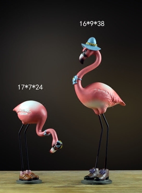 ins火烈鸟软装饰品房间结婚礼物