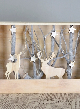 ins森系火树银花客厅卧室摆件