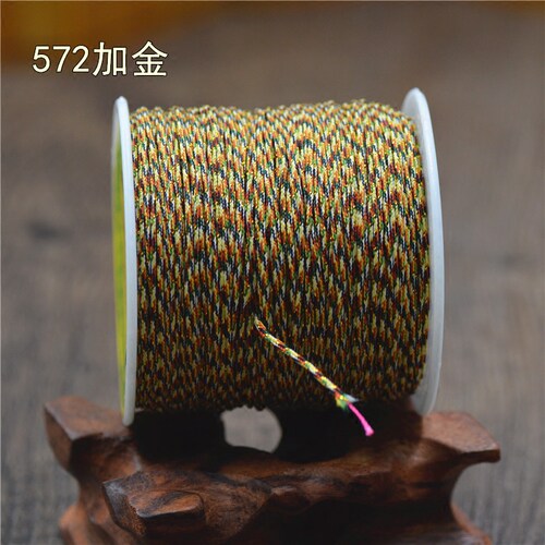 文玩B玉线手串diy 手编绳1.5毫米穿佛珠菩提无弹力手串编织绳包邮 - 图1