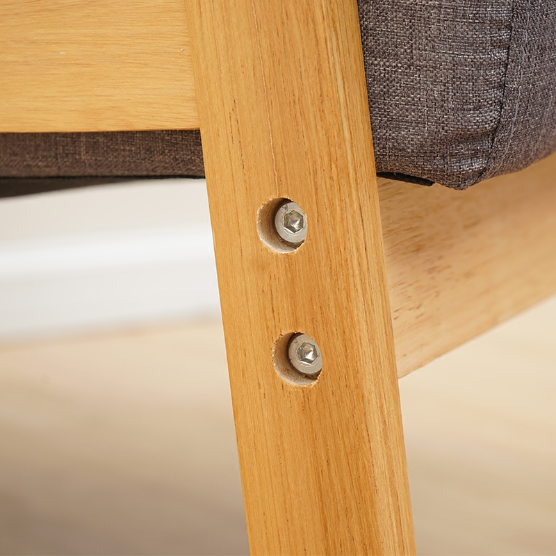 客厅小户型沙发简易新中欧式实木懒人布艺单人