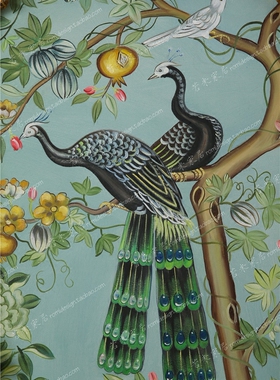 84x126纯手绘油画法式